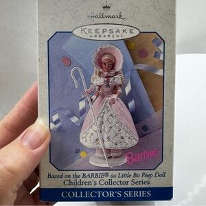 Vintage hallmark keepsake Barbie as Little Bo Peep Doll Collectors Ornament 1998